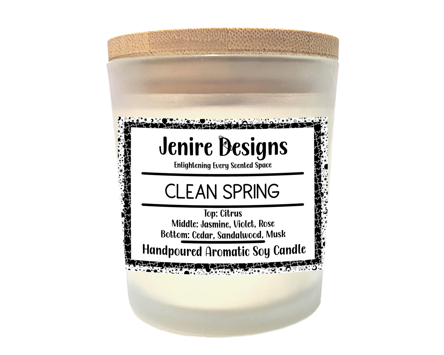 Breathe in a bold clean—where fresh meets grounded in a single flicker.
Meet Clean Spring, your new go-to candle for spa-like freshness made real. Hand-poured with precision, this eco-conscious candle pairs invigorating scent layers with a cozy, crackling wood wick to bring both clarity and calm to your space.
Fragrance Journey:
Top Notes: Bright bergamot and refreshing citrus awaken the senses.
Heart Notes: Earthy patchouli blends with delicate lily for depth and grace.
Base Notes: Luxurious amber, sa