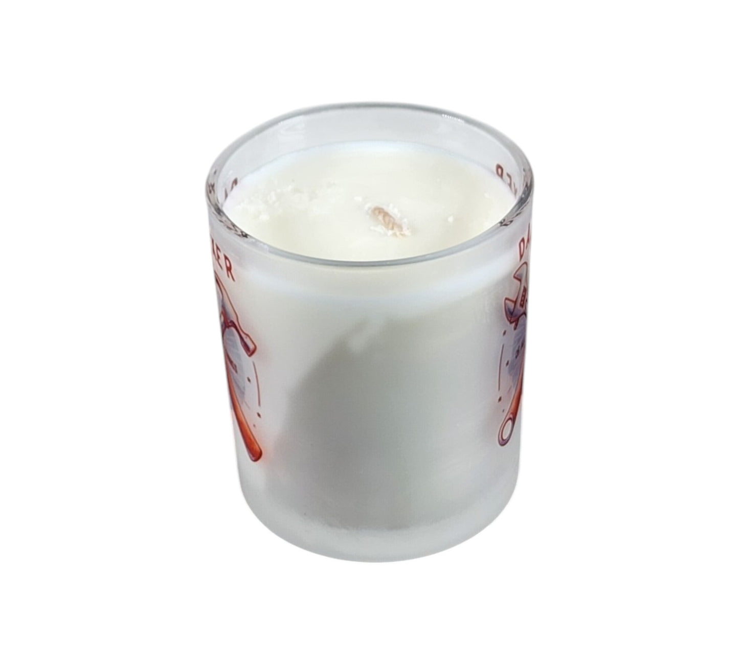 Dad Fixer of All Things | Mahogany Teakwood Type Soy Candle | 8 oz | Sublimated Glass Jar | Jenire Designs
