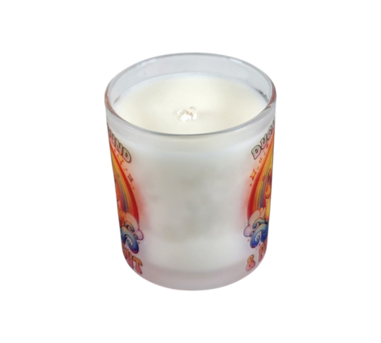 Duck Around & Find Out | Fudge Brownie Type Soy Candle | 8 oz | Sublimated Glass Jar | Jenire Designs