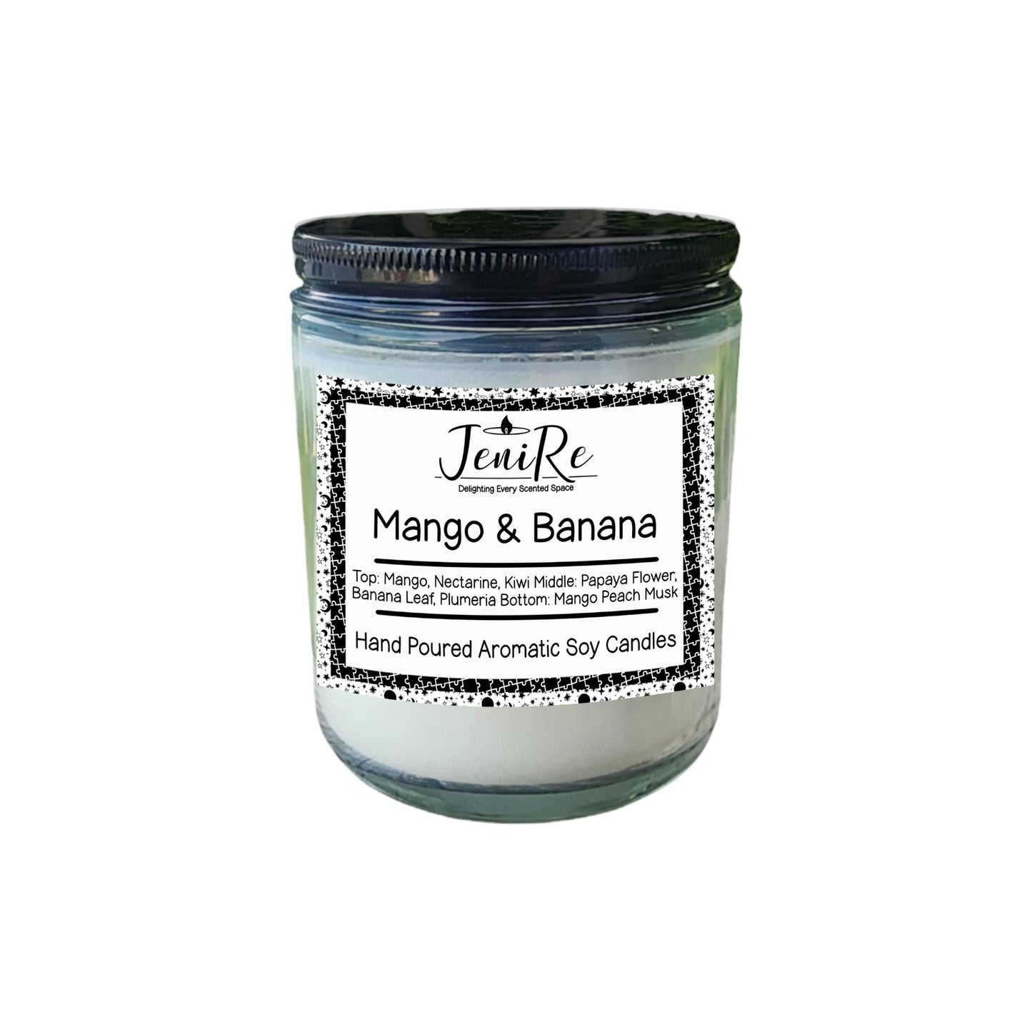Mango & Banana Soy Candle (7 oz) – Tropical Fruit Duo with Creamy Coconut Finish