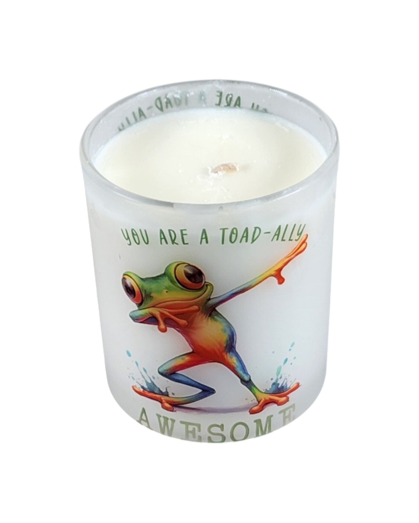 Totally Awesome | Fruity Pebbles Type Soy Candle | 8 oz | Sublimated Glass Jar | Jenire Designs