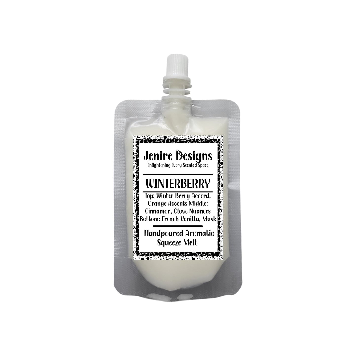 Experience the enchanting scent of Winterberry with our 2.5 oz Highly Scented Squeezable Wax Melt. Indulge in a luscious blend of orange, cinnamon, clove, French vanilla, and musk, transforming your living space into a cozy Berry Wonderland. This enduring aroma is perfect for unwinding after a busy day or hosting loved ones, making it a must-have for any home. Discover the magic for yourself today.