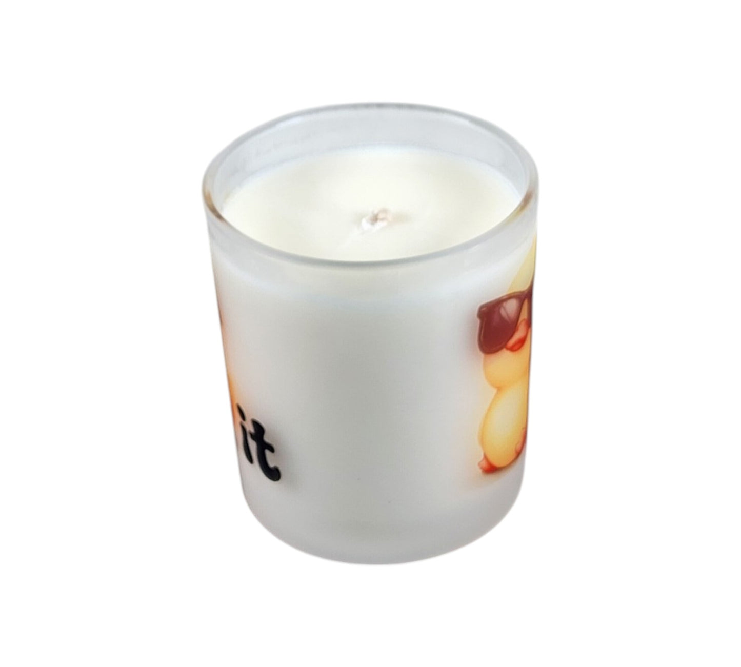 Duck It | Georgia Peach Type Soy Candle | 8 oz | Sublimated Glass Jar | Jenire Designs