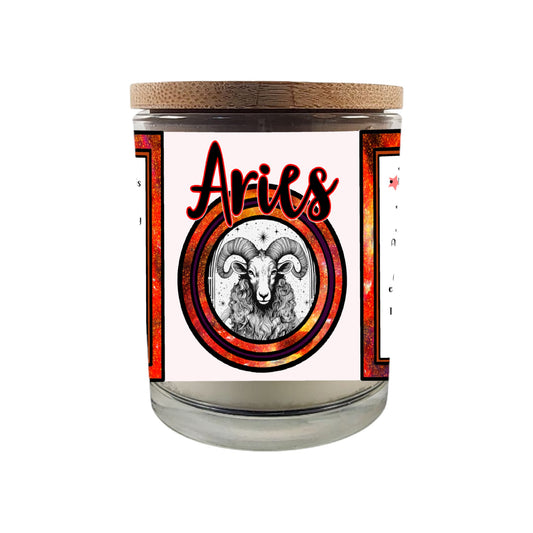 Ignite the fearless spirit of Aries with our 8 oz Crackling Wood Wick Soy Candle, meticulously crafted to embody the bold and passionate essence of those born between March 21 and April 19. This astrology-inspired candle makes an exceptional gift for March and April birthdays, offering a sensory journey that resonates with Aries' dynamic energy.

Key Features:

Crackling Wood Wick: Enhances the ambiance with a soothing crackle, reminiscent of a cozy fireside, perfect for relaxation and meditation.

Premium 