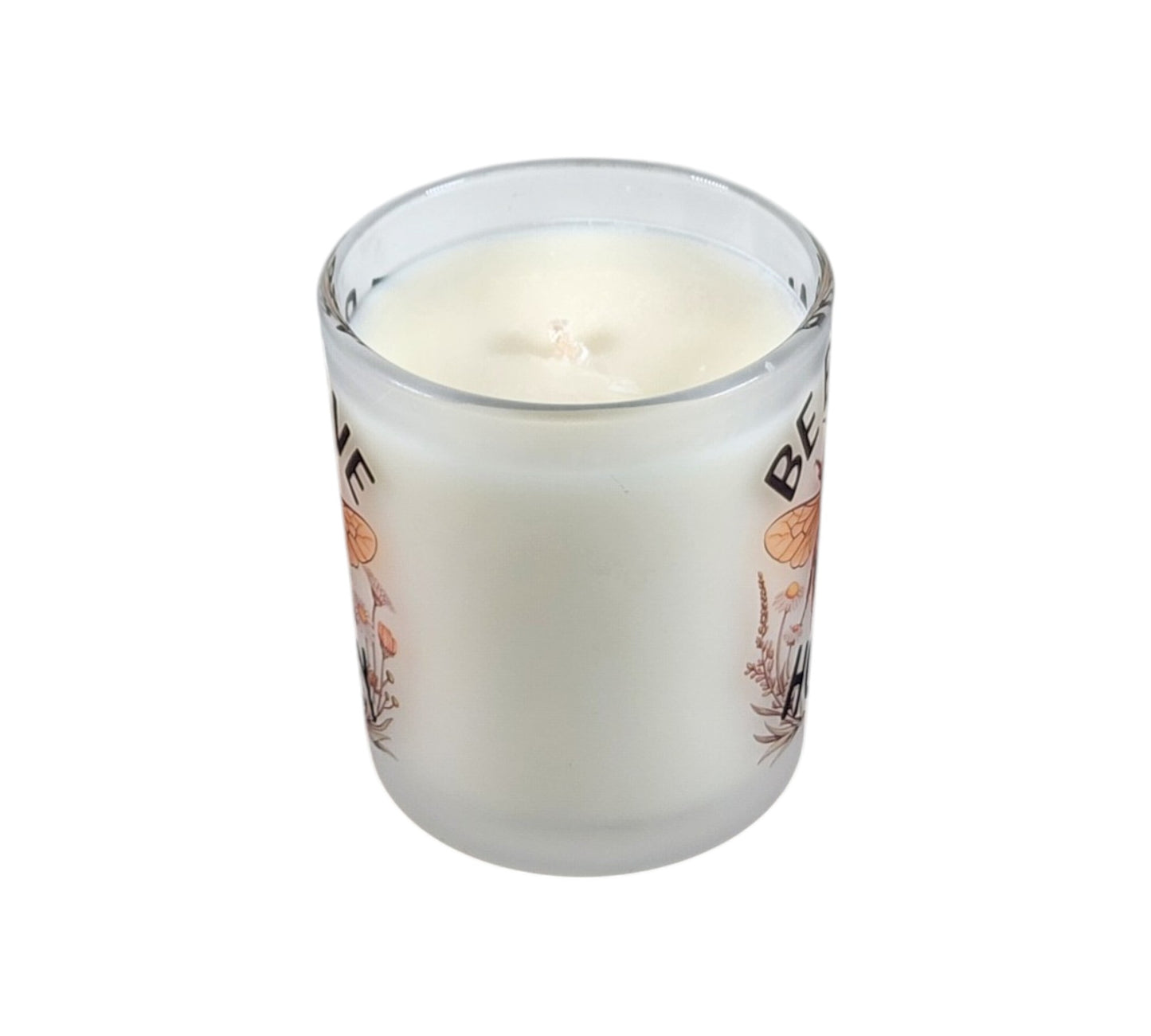 Be Brave, Honey | Cocoa Cashmere Type Soy Candle | 8 oz | Sublimated Glass Jar | Jenire Designs