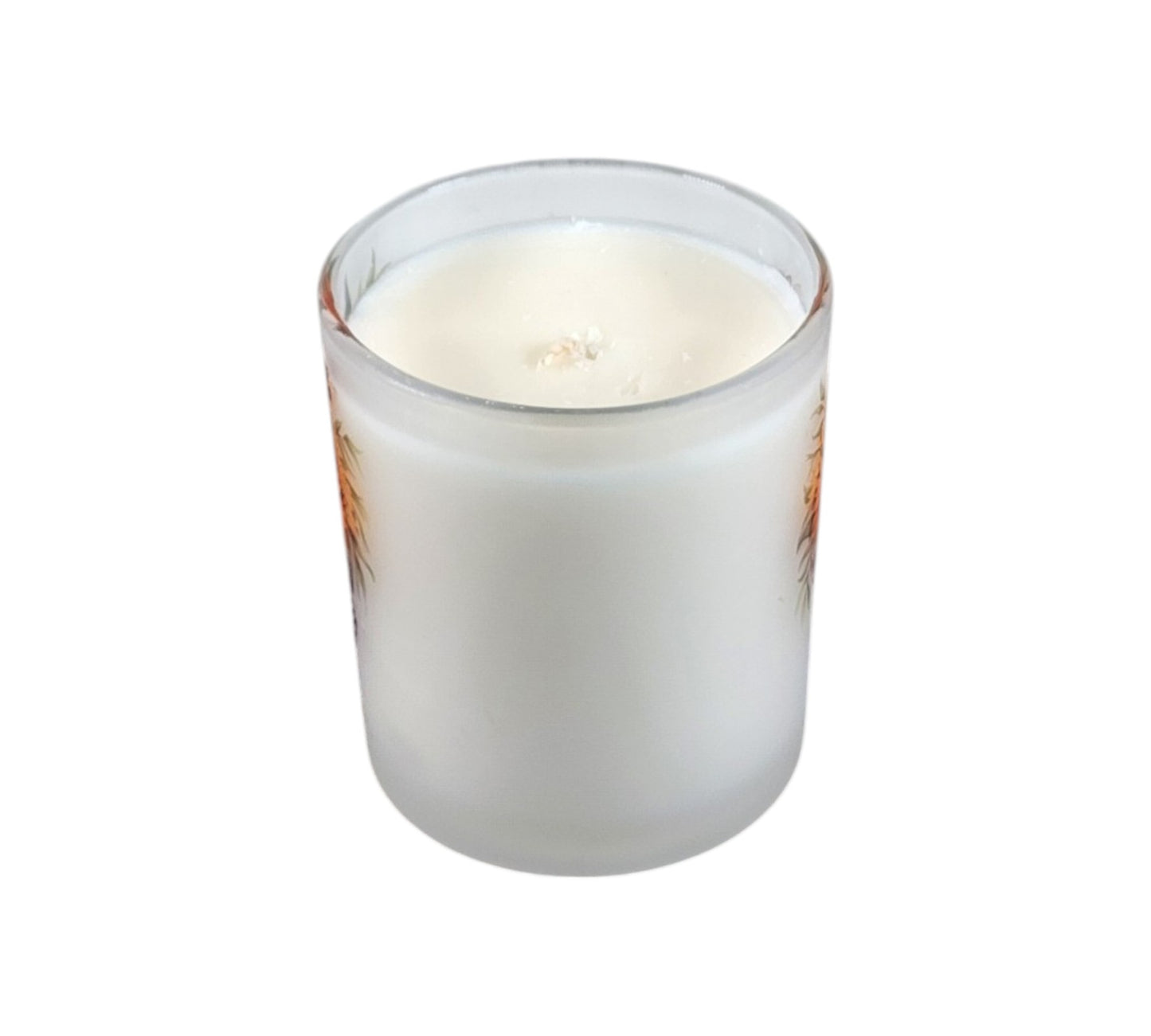 Bee Happy, Bee You | Gardenia Lilac Type Soy Candle | 8 oz | Sublimated Glass Jar | Jenire Designs