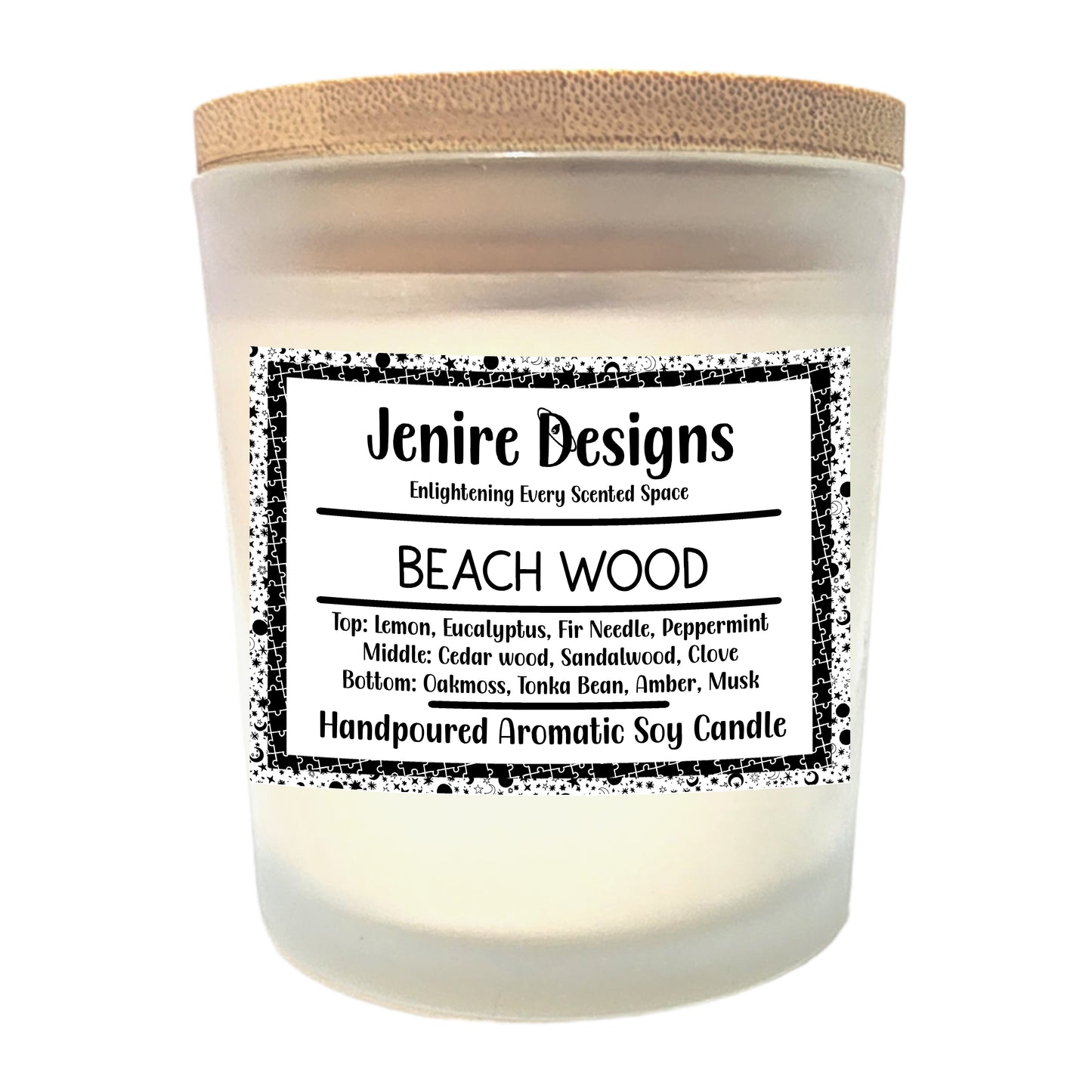 Our Beach Woods candle captures the essence of a secluded shoreline — where fresh mint and lemon cool the air, and cedar, sandalwood, and clove anchor you in grounded calm. With soft hints of oakmoss, tonka bean, amber, and musk, this scent balances bright and earthy, like a sea breeze dancing through driftwood.