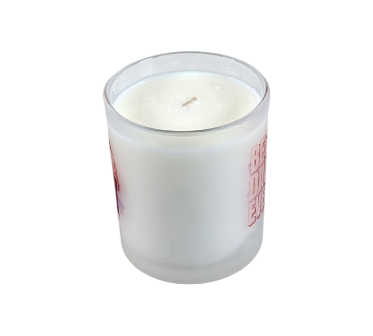 Best Dad Ever | Cool Waters Type Soy Candle | 8 oz | Sublimated Glass Jar | Jenire Designs