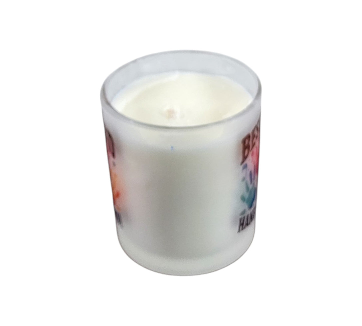 Best Dad Hands Down | Palo Santo Patchouli Type Soy Type Candle | 8 oz | Sublimated Glass Jar | Jenire Designs