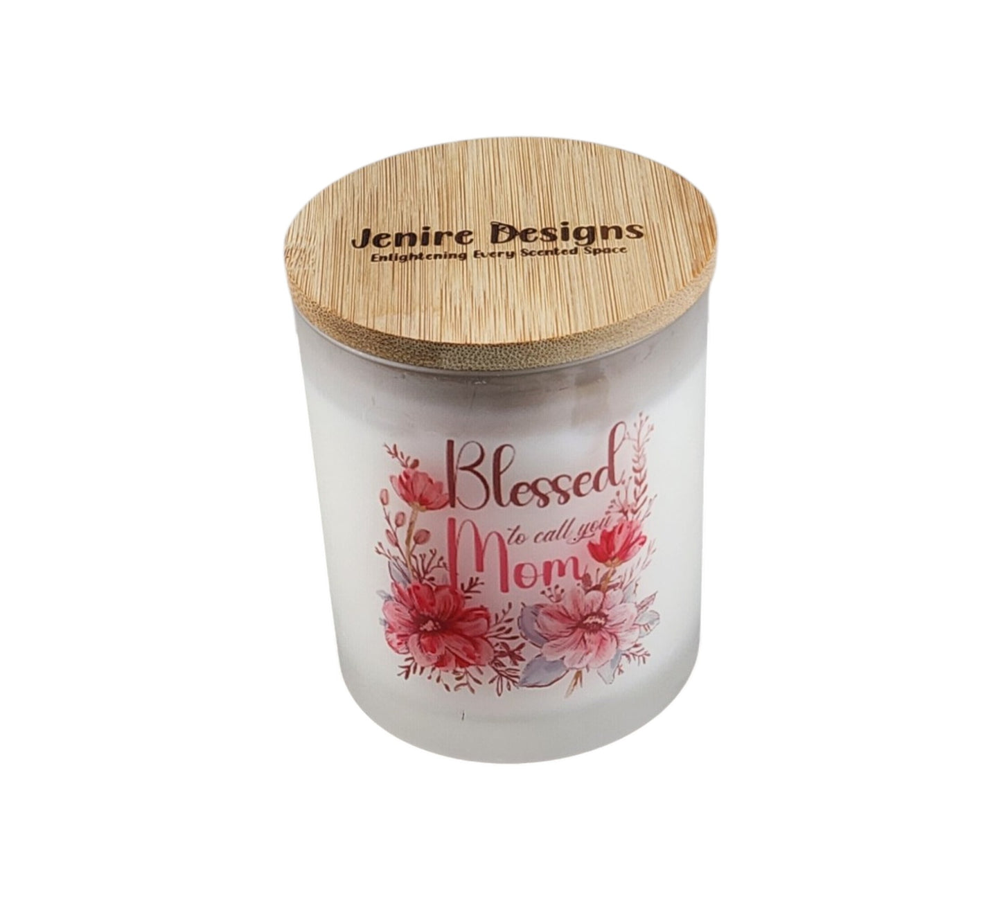 Blessed to Call You Mom | Firecracker Ice Pop Type Soy Candle | 8 oz | Sublimated Glass Jar | Jenire Designs