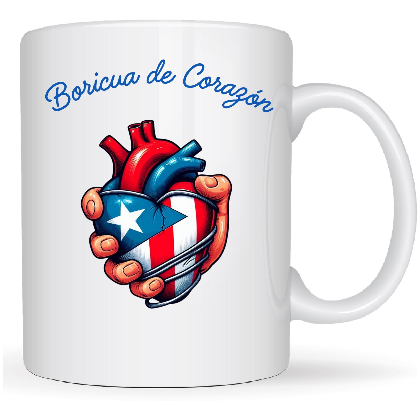 Boricua de Corazon | Puerto Rican Pride – Soy Candle in Reusable Mug | Pablo Santo Patchouli Scent + Crackling Wood Wick