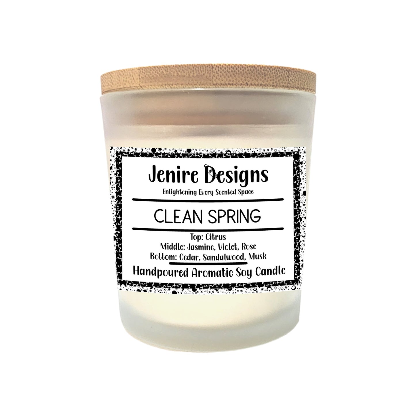 Unleash your wild side with our Clean Spring 8 oz Soy Crackling Wood Wick Candle. Experience the exhilarating blend of lively green energy, fiery spice, and deep earthy notes. Bergamot and citrus kickstart the journey, leading to a heart of patchouli and lily. Finally, indulge in the luxurious base of amber, sandalwood, vanilla, and musk. Invite the spirit of spring into your home with this daring and captivating candle.