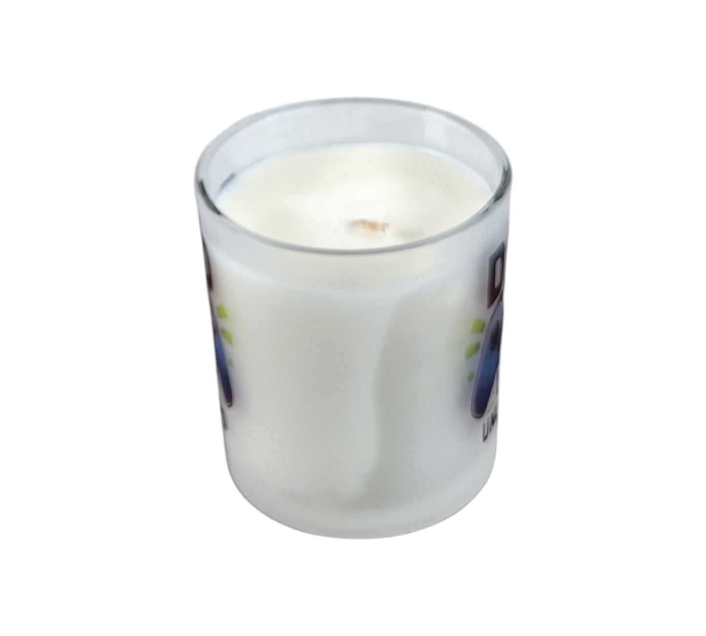Dad Level Unlocked | Mahogany Teakwood Type Soy Candle | 8 oz | Sublimated Glass Jar | Jenire Designs