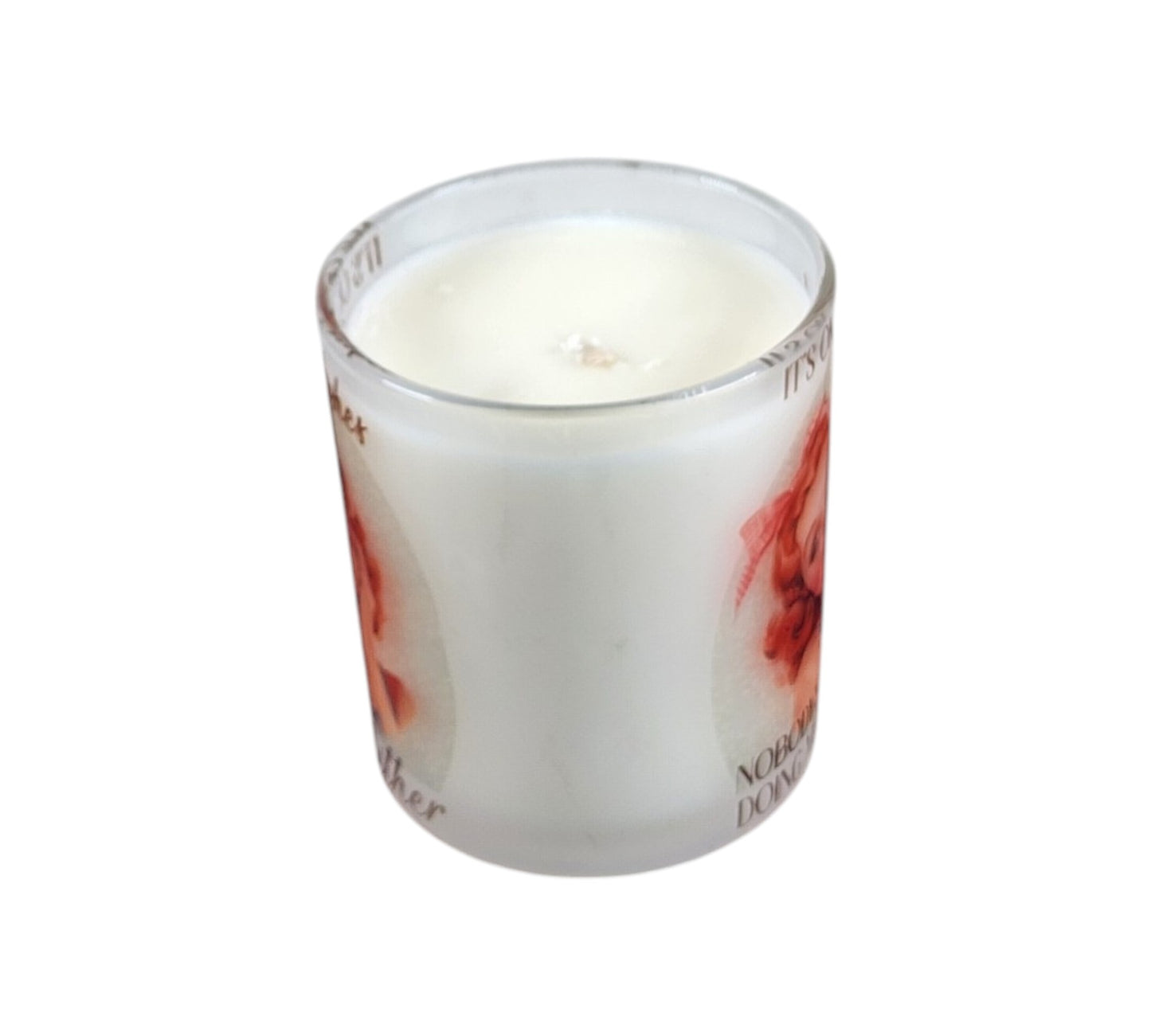 It's OK Dishes | Georgia Peach Type Soy Candle | 8 oz | Sublimated Glass Jar | Jenire Designs