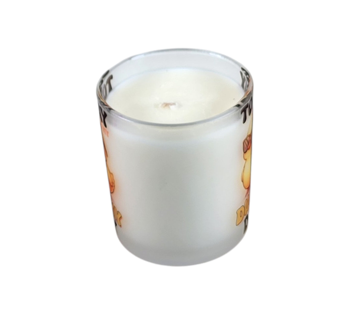 Today is My Ducky Day | Mahogany Teakwood Type Soy Candle | 8 oz | Sublimated Glass Jar | Jenire Designs