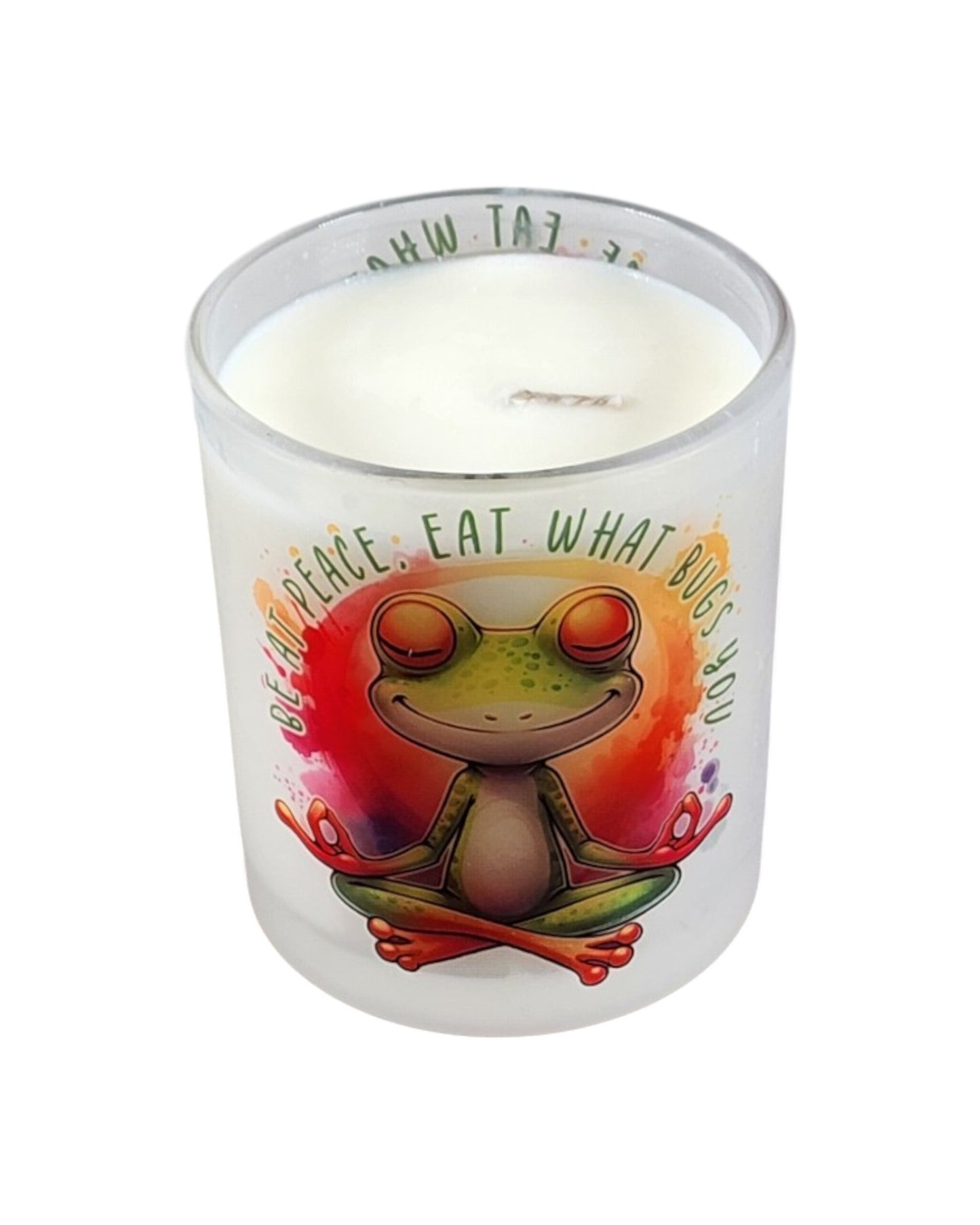 Eat What Bugs You | Fudge Brownie Type Soy Candle | 8 oz | Sublimated Glass Jar | Jenire Designs