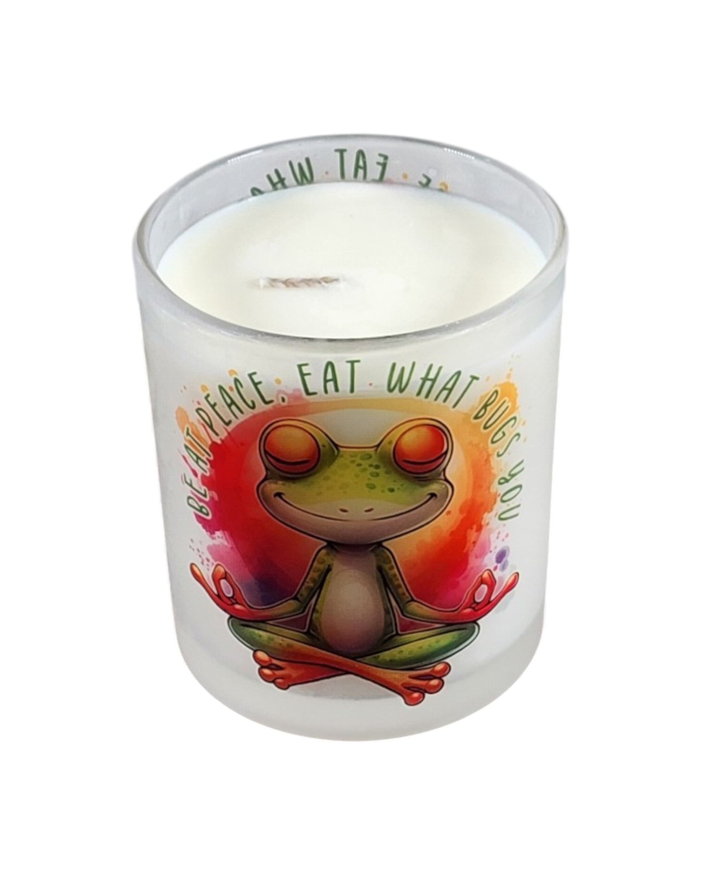 Eat What Bugs You | Fudge Brownie Type Soy Candle | 8 oz | Sublimated Glass Jar | Jenire Designs