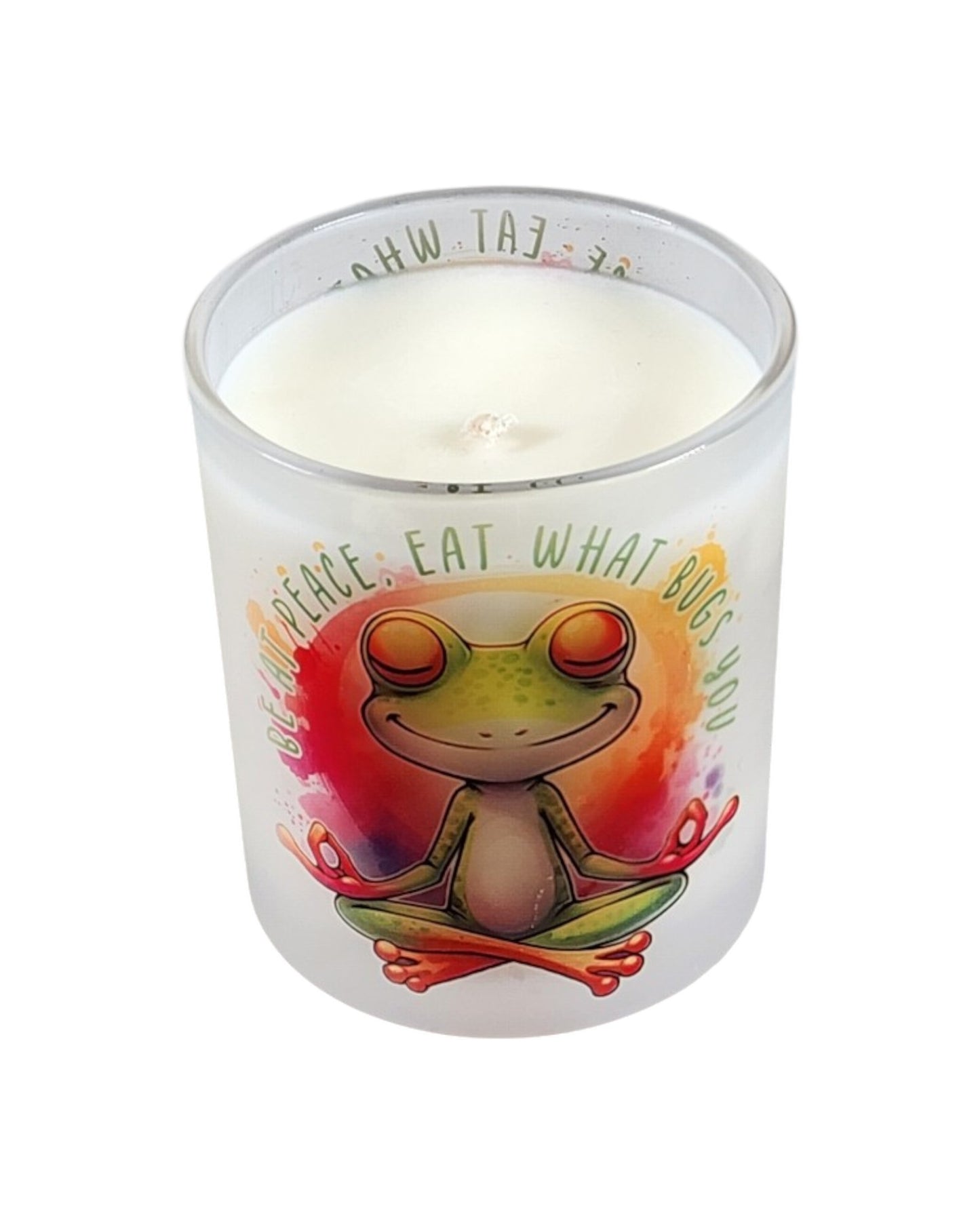 Eat What Bugs You | Fudge Brownie Type Soy Candle | 8 oz | Sublimated Glass Jar | Jenire Designs