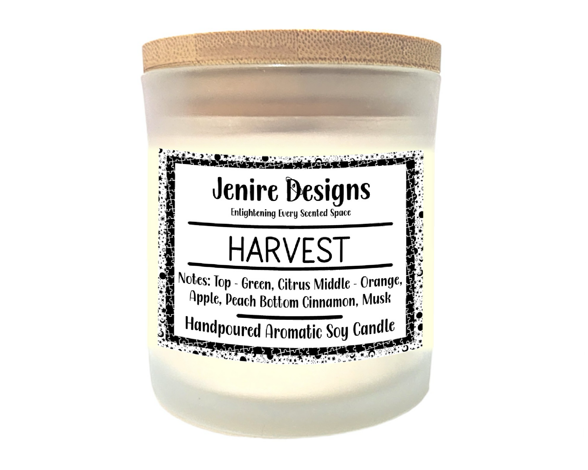 Cozy fall vibes—without needing a trip to the apple orchard.

Transform your space with the inviting warmth of Harvest, a candle reminiscent of fresh apple cider and cozy autumn moments:

Aroma Notes that Comfort and Captivate:

Top: Green citrus and crisp apple slices—bright and energizing.

Heart: Tangy orange peel and fiery cinnamon—adds depth and seasonal spice.

Base: Warm musk—grounds the blend in soft, lingering comfort.
Together, they create a scent as cozy and inviting as oven-warmed cider on a cri