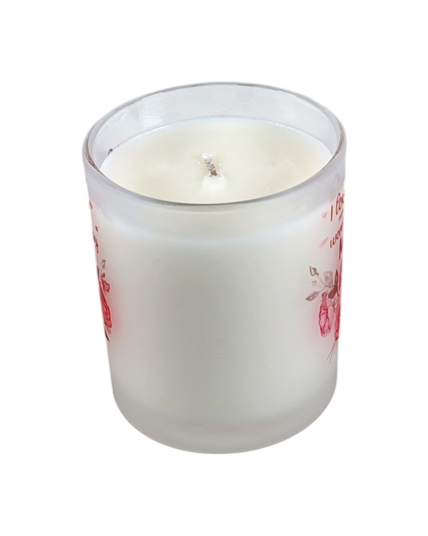 I Love You More | Red Pineapple Type Soy Candle | 8 oz | Sublimated Glass Jar | Jenire Designs