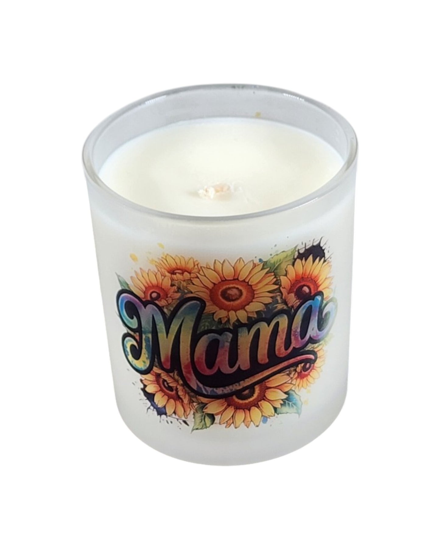 Mama | Agave Nectar Type Soy Candle | 8 oz | Sublimated Glass Jar | Jenire Designs