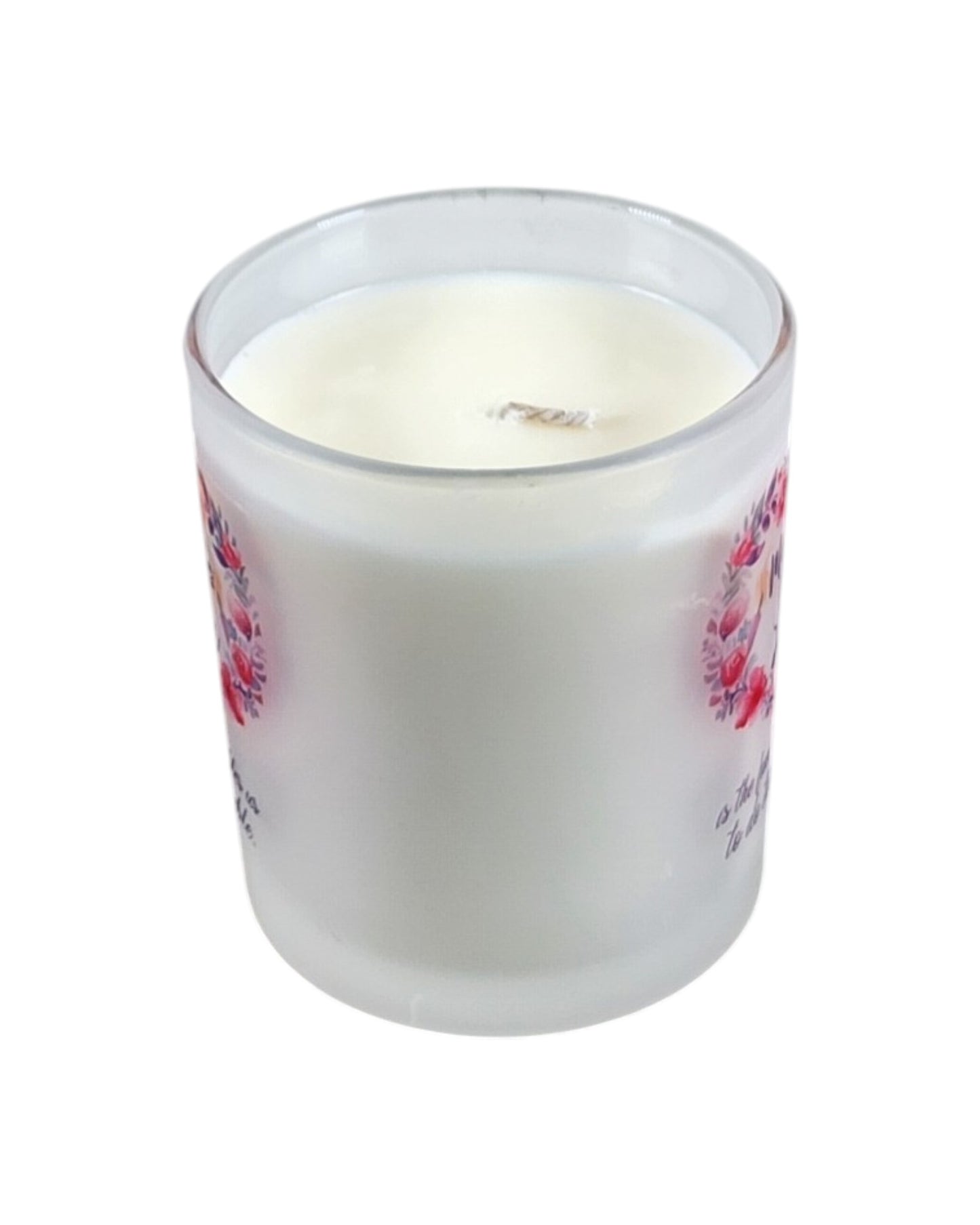 Mother's Love | Red Pineapple Type Soy Candle | 8 oz | Sublimated Glass Jar | Jenire Designs