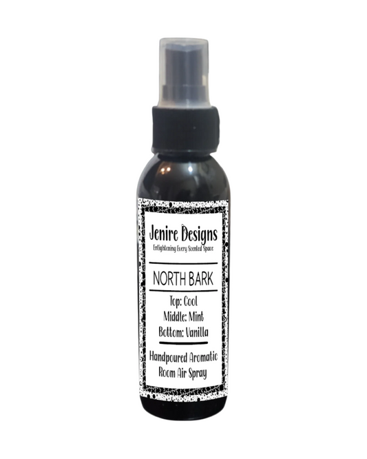 Experience the irresistible blending of creamy vanilla and sweet peppermint sticks fragrance with our 4 oz North Bark Room Air Spray. Treat your senses to the indulgent aroma of North Bark, adding a touch of elegance to any room. Immerse yourself in the luxurious essence of North Bark, layered with refreshing mint and comforting vanilla notes.