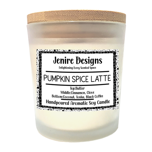 Spiced Pumpkin Latte Soy Candle (8 oz) – Rich Butter, Cinnamon-Clove, Coconut, Tonka & Coffee Depth • Free Shipping
