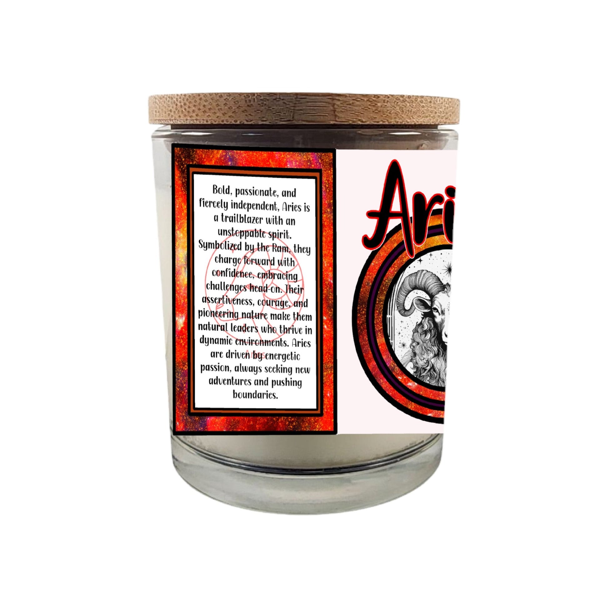 Ignite the fearless spirit of Aries with our 8 oz Crackling Wood Wick Soy Candle, meticulously crafted to embody the bold and passionate essence of those born between March 21 and April 19. This astrology-inspired candle makes an exceptional gift for March and April birthdays, offering a sensory journey that resonates with Aries' dynamic energy.

Key Features:

Crackling Wood Wick: Enhances the ambiance with a soothing crackle, reminiscent of a cozy fireside, perfect for relaxation and meditation.

Premium 