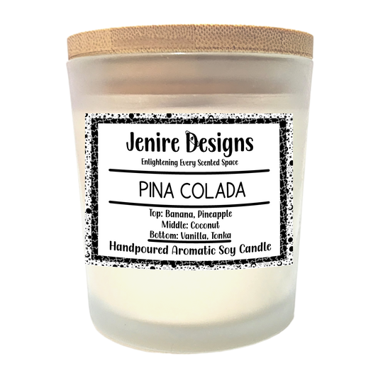 Pina Colada 8 oz Soy Crackling Wood Wick Candles