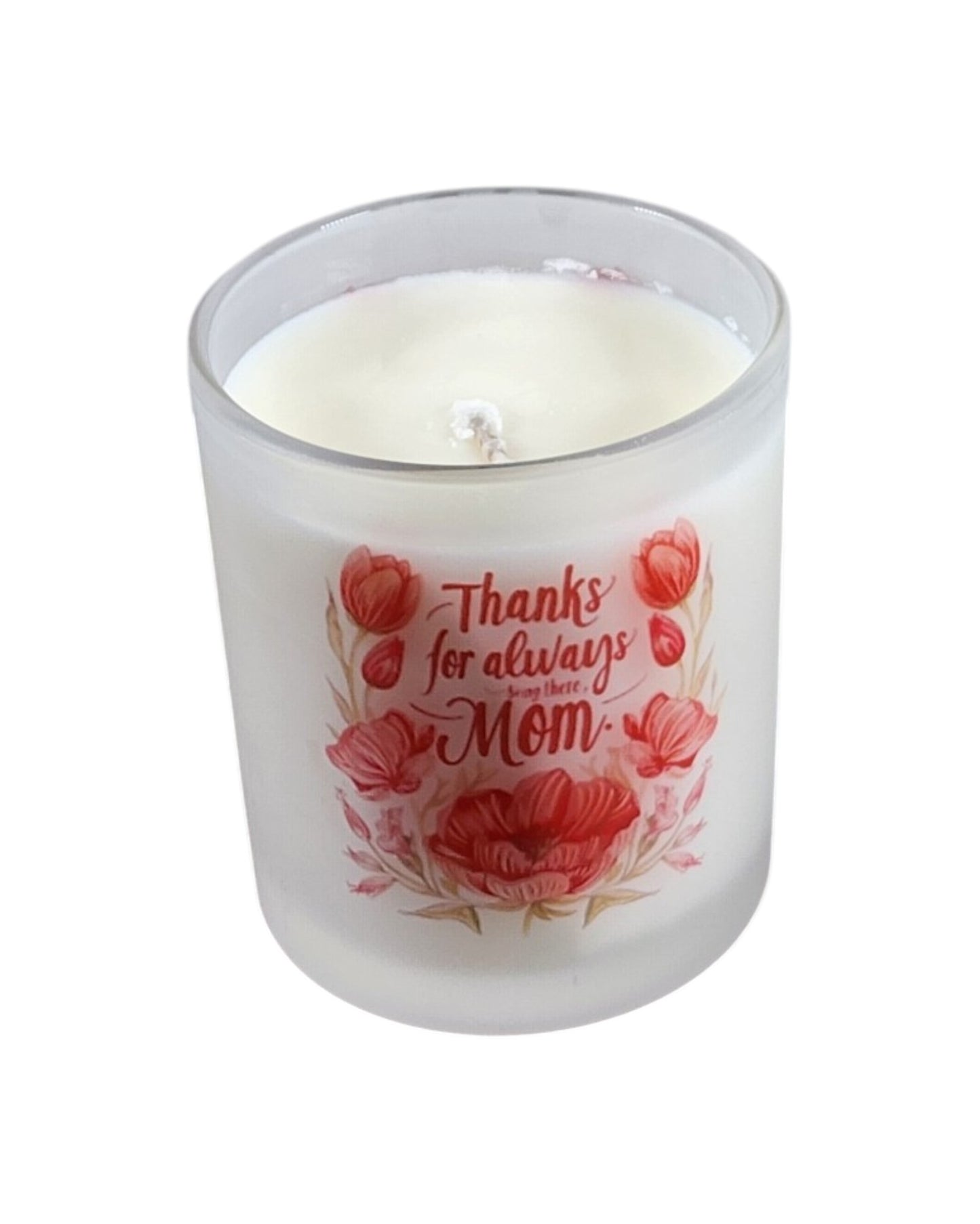 Thank You | Red Pineapple Type Soy Candle | 8 oz | Sublimated Glass Vessel| Jenire Designs
