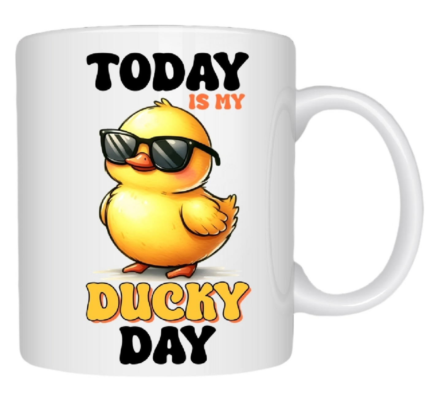 Today Is My Ducky Day – Funny Duck-Themed Soy Candle in Reusable Mug | Berry Blue type Scent  • Crackling Wood Wick