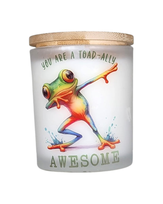 Because you absolutely, undeniably are. ��

Totally Awesome — no qualifiers, no conditions, no fine print. Just a straight up declaration of what you already know deep down but could probably stand to hear more often.

You are totally awesome. Full stop. Light the candle.

�� The Scent: Fruity Pebbles
Pure Saturday morning nostalgia. Fruity Pebbles is that iconic sweet rainbow cereal burst — citrus, berry, and tropical fruit all at once, bright and playful and impossible not to smile at. It smells like cart