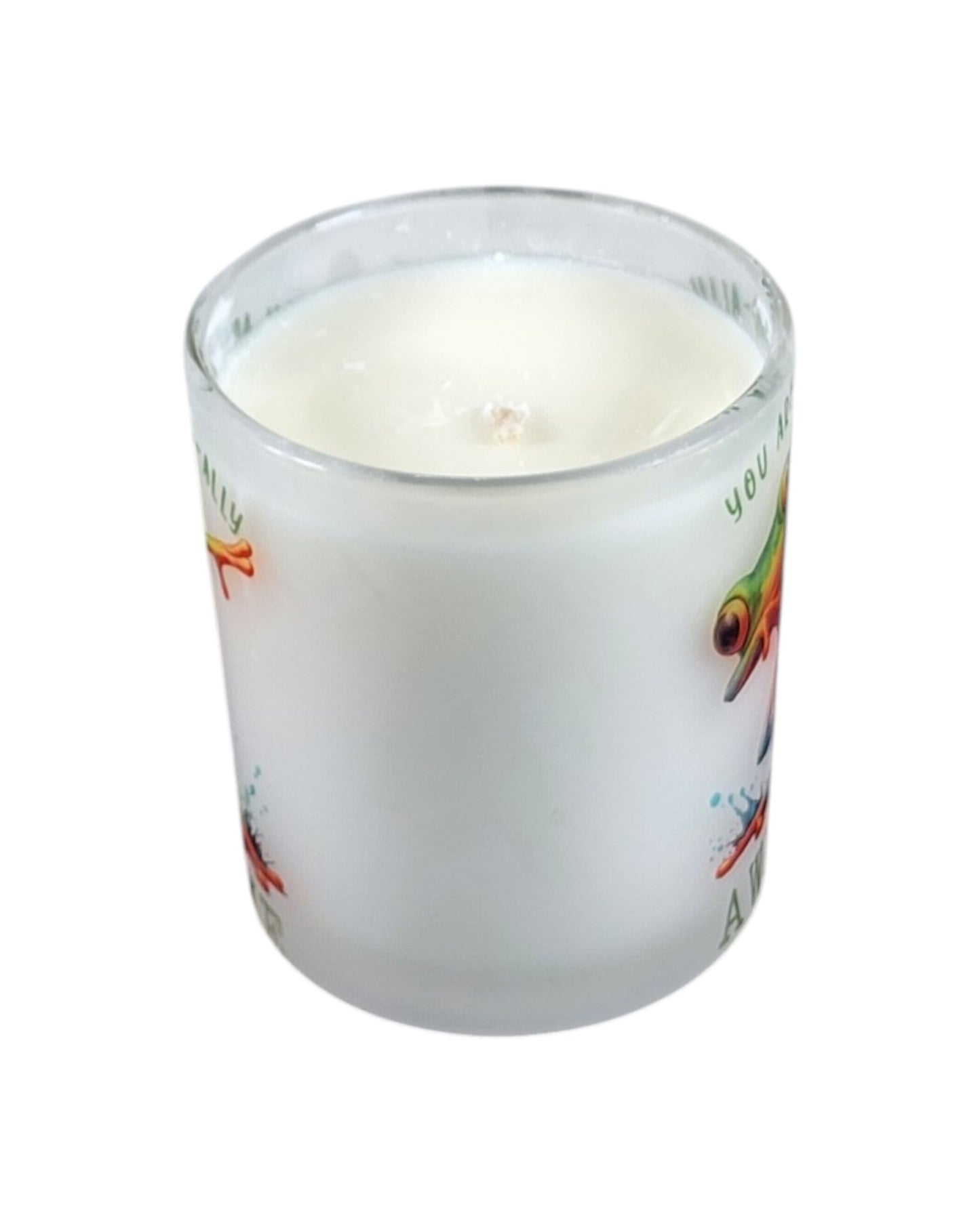 Totally Awesome | Fruity Pebbles Type  Soy Candle | 8 oz | Sublimated Glass Jar | Jenire Designs
