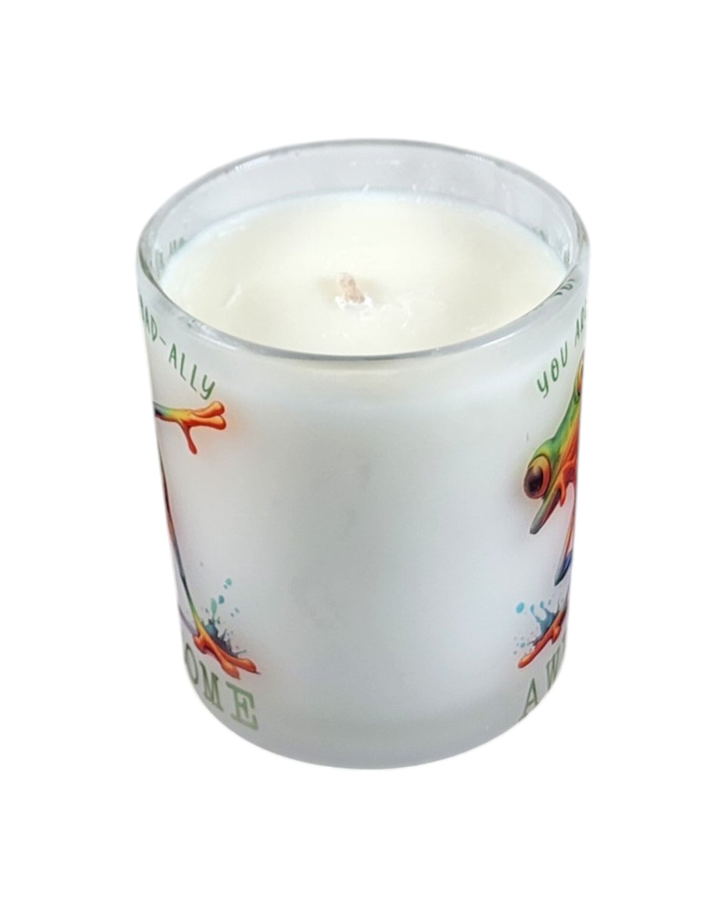Totally Awesome | Fruity Pebbles Type  Soy Candle | 8 oz | Sublimated Glass Jar | Jenire Designs