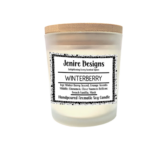 Enhance your living space with our Winterberry 8 oz Soy Crackling Wood Wick Candle. The Winter Wonderland scent is a marvelous blend of fruity notes, combined with orange, cinnamon, clove, French vanilla, and. Crafted with 100% eco-friendly wax, this enduring candle will elevate the cozy ambiance of your home. The crackling wood wick adds an extra touch of relaxation to your space as you delight in the delightful scent of Winter Wonderland throughout your home