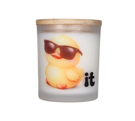 Some days you just pull your sunglasses down and duck it. 🦆

Duck It — the two-word philosophy that has saved more sanity than any therapy session. Not today. Not this. Not anymore. Just a cool little duck in shades who has absolutely decided that whatever it is — it is not worth it.

Be the duck.

🍑 The Scent: Georgia Peach

Sun-warmed, juicy, and instantly uplifting. Georgia Peach bursts open with the sweetness of a perfectly ripe peach fresh off the tree — bright, fruity, and cheerful with a soft flora