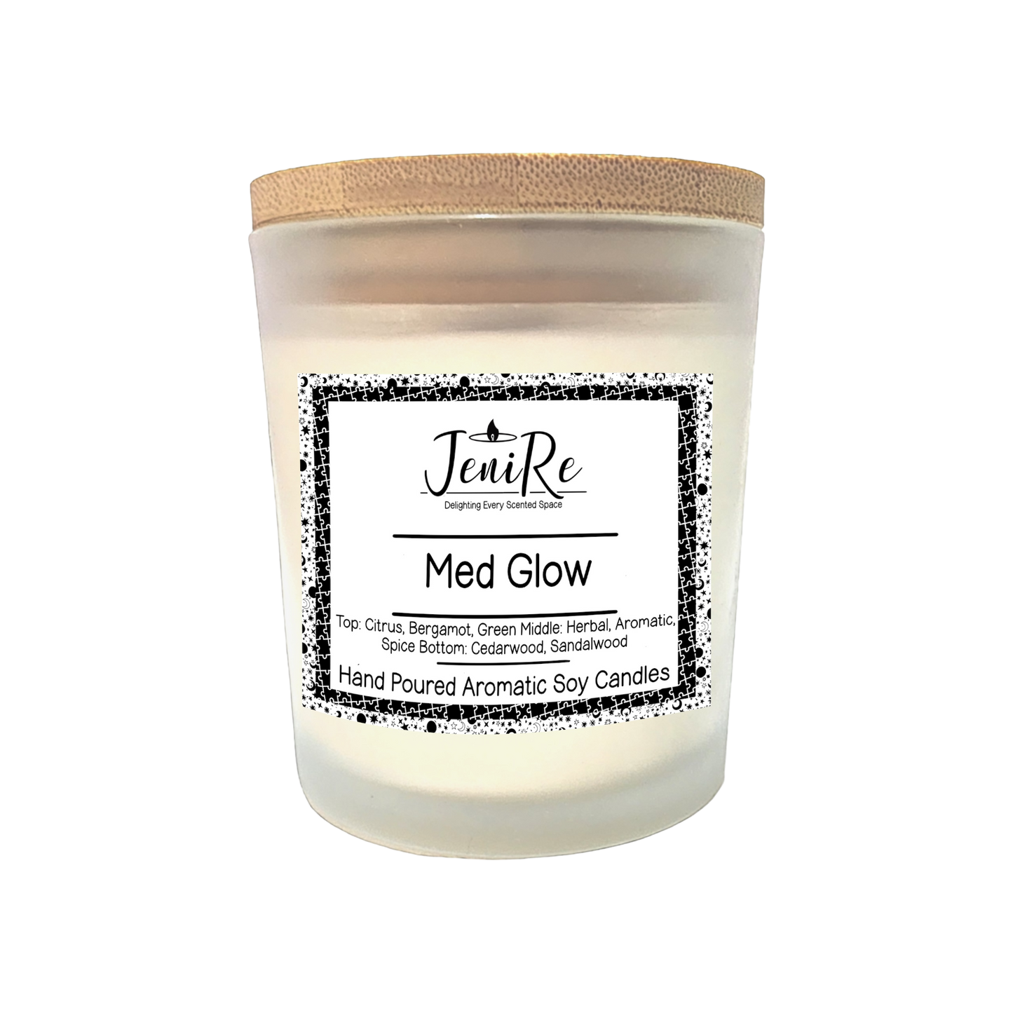 Med Glow 8 oz Soy Crackling Wood Wick Candles
